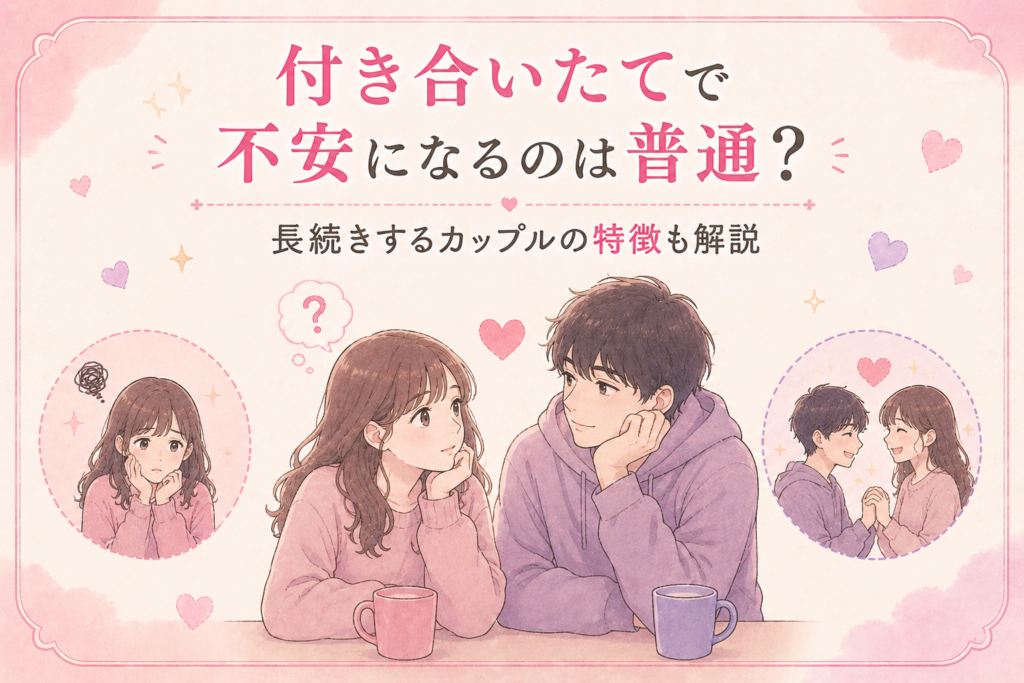 付き合いたてのカップルは不安になるのが普通か解説