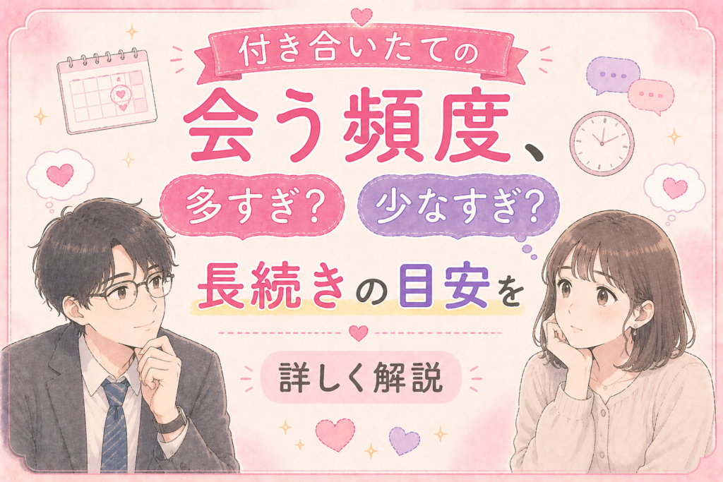 付き合いたてのカップルの適切な会う頻度