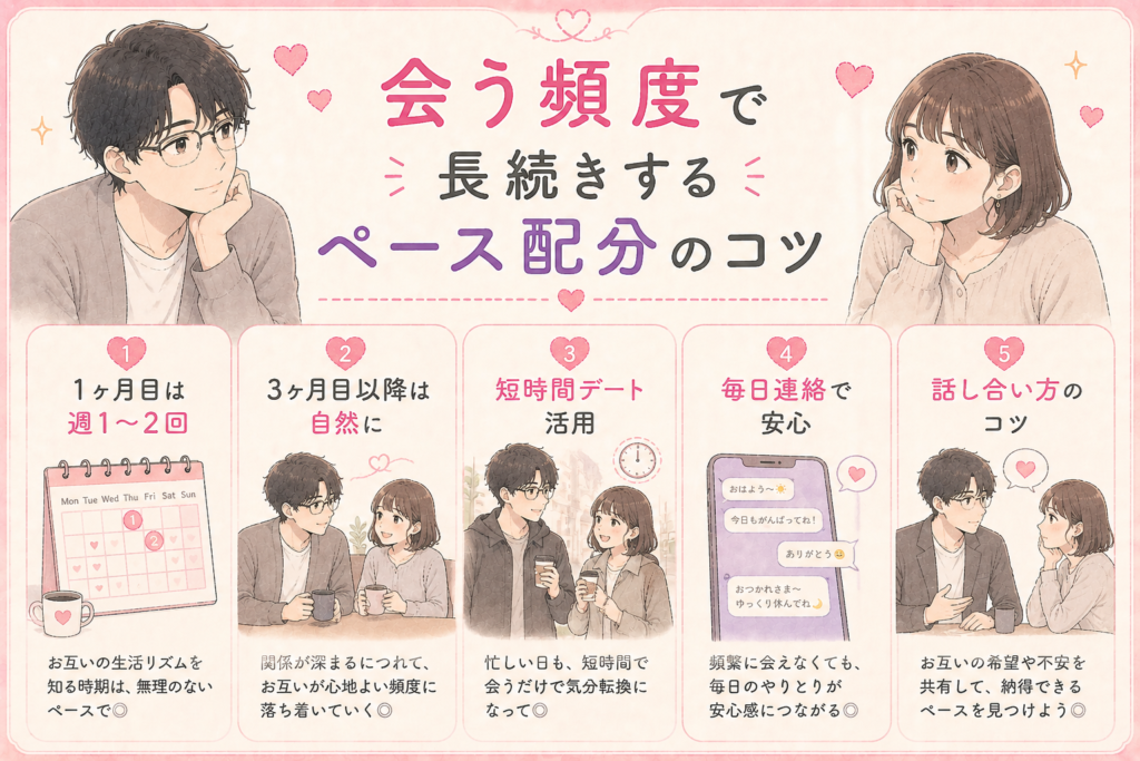 長続きさせるための会う頻度のペース配分
